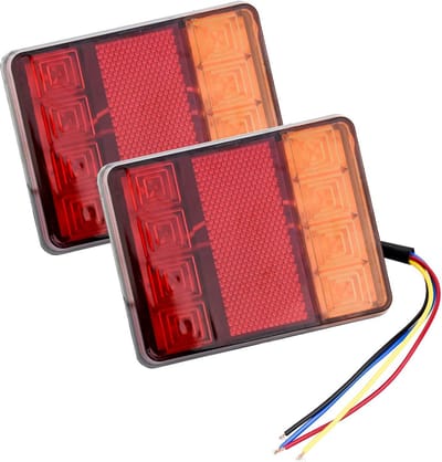 2 stuks led-achterlichten 12 V universeel geschikt voor aanhanger truck caravan camper