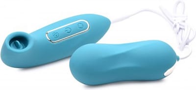 XR Brands - Entwined - Thumping Egg and Licking Clitoral Stimulator