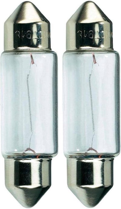 autolamp 12 volt 5w sv8,5 2st wit - lamp - autolamp - gloeilamp - autoverlichting