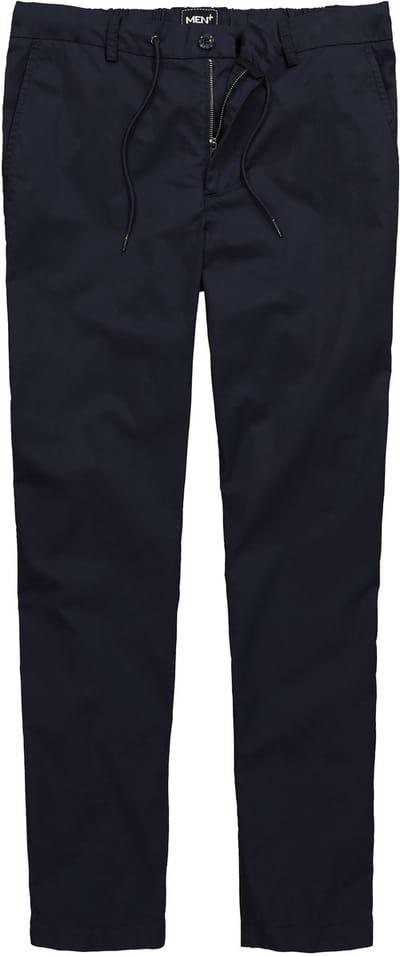 Men Plus - Heren - Instapchino met tailleband FLEXLASTIC® straight fit - Navy blauw - Maat 70