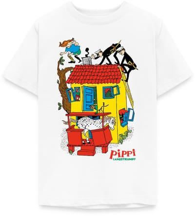 Pippi Langkous Villa Kakelbont T-Shirt Tiener