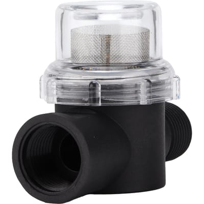 Waterpomp Zeef 50 Mesh Roestvrij Staal Filterdoek met 1 2 inch TwistOn Pijp voor Camper gray
