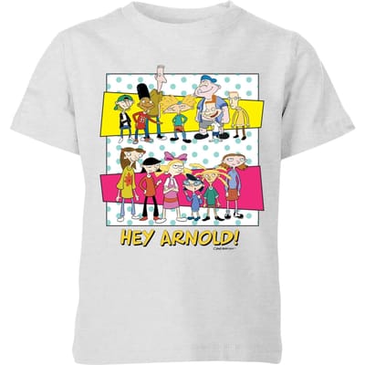 Hey Arnold Guys & Girls Kids' T-Shirt - Grijs - 98/104 (3-4 jaar)
