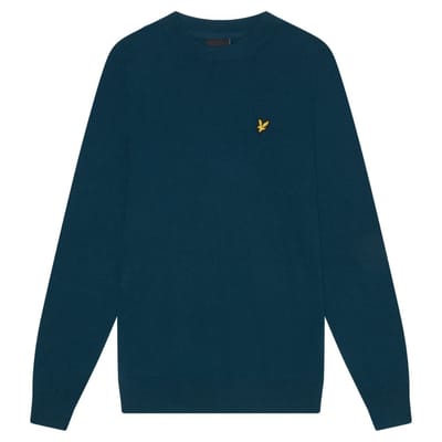 Lyle & Scott Apres marineblauwe pull-over trui met ronde hals