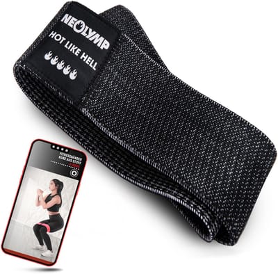 NEOLYMP Korte fitnessbanden Niveau 5 – Huidvriendelijke Mini Bands, robuuste Bands