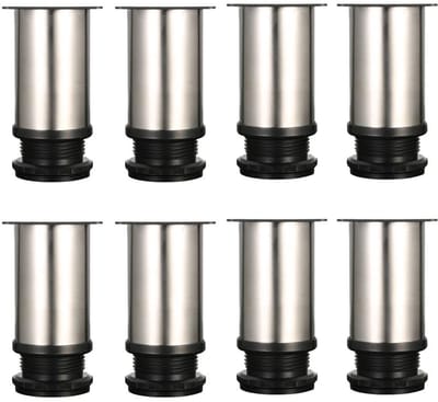 Cosensi- Meubelpoten Verstelbaar 80-95mm - Meubelverhoger - Tafelpoten - Kastpoten - Keukenvoeten - Inclusief bevestigingsschroeven