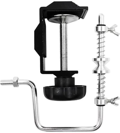 Dailygoods- Vislijnopwinder Aluminium - Verstelbare Klem - Draagbare Opwinder - Multifunctioneel Spoelsysteem - Visaccessoires - Stabiel en Stevig - Vislijnhaspel
