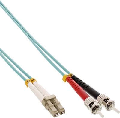InLine LC - ST Duplex Optical Fiber Patch kabel - Multi Mode OM3 - 7,5 meter