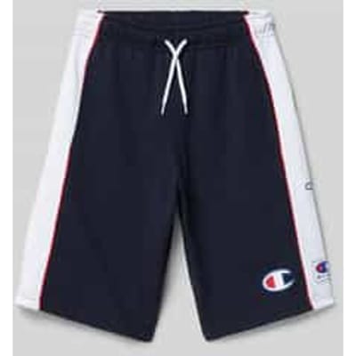 Regular fit bermuda met labelprint