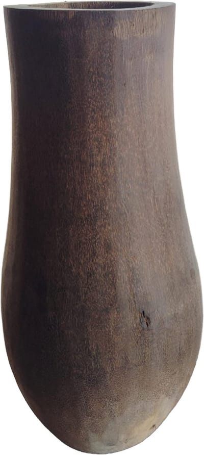 PTMD Jamez Natural Palm Wood Pot Round M