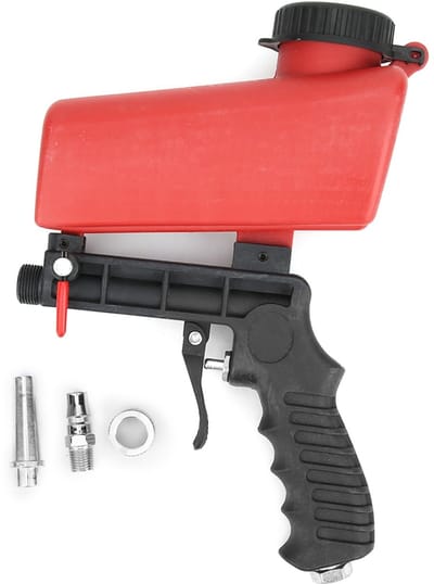 Allecto - Pneumatisch Zandstraalpistool - Kleine Handheld Zandstraalmachine - Ergonomisch ontwerp - 90PSI - Effectief straalgereedschap - Geschikt ...