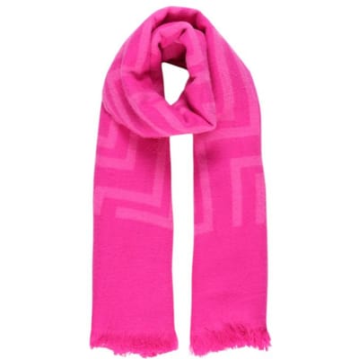 Roze Geometrisch Patroon Sjaal