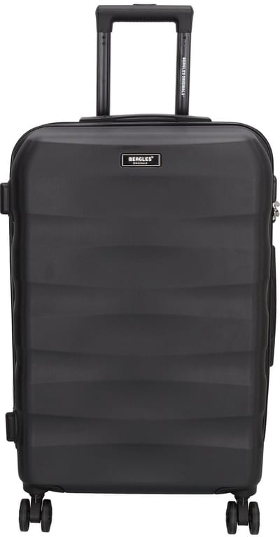 Beagles Originals Go Travel Grote Koffer - 66 cm - 60 Liter – Reiskoffer met Cijferslot - Zwart
