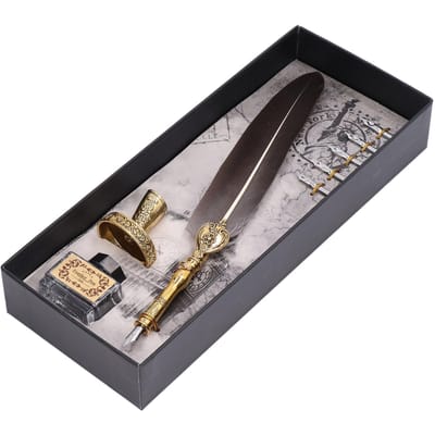 Kipveerpen Vloeiend Comfortabel Schrijven Vintage Elegantie Uitstekende Afwerking Veerpen voor bruin