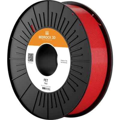 BEDROCK 3D Pet-0314a075 PET Red 1.75 mm 750 g Filament PET kunststof 1.75 mm 750 g Rood 1 stuk(s)