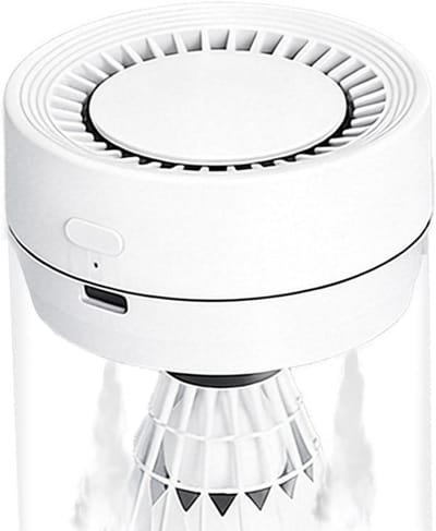 Shuttlecock Luchtbevochtiger - Mist Sprayer - Badminton Spel Verbeteren - Vochtbescherming Systeem - 6.5x3.5cm - Wit