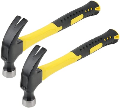 Allecto - Klauwhamer - Ergonomisch handvat - 15.7 Inch - Voor binnen en buiten - Duurzaam en veelzijdig - Met 2 stuks