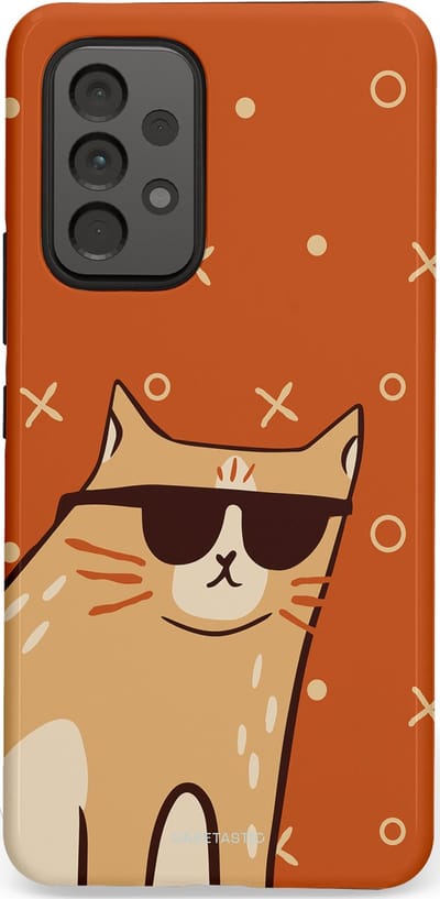 Casetastic Hoesje Geschikt voor Samsung A53 - Stijlvolle Beschermende Duo-layer Case - CoolCat