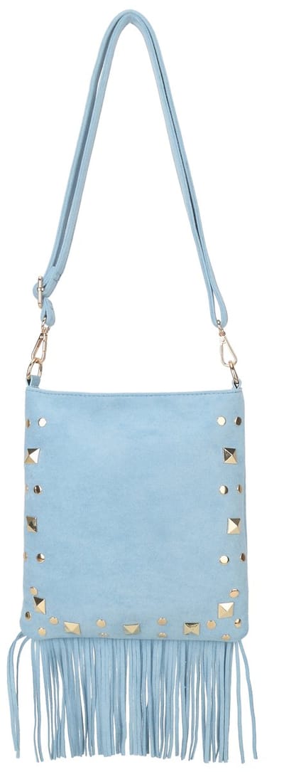 Giuliano kunstlederen suede schoudetas Iriane - Dames - Blauw