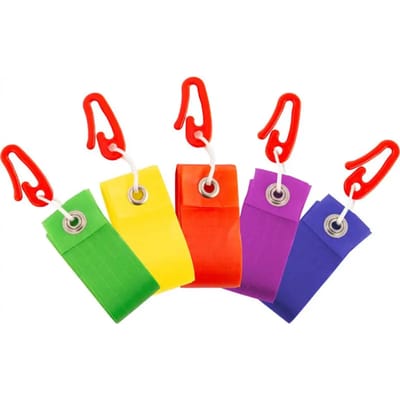 Vlieger Staart HQ String Tail 4 m (Set of 5) 126421 Regenboog 5x 400 cm