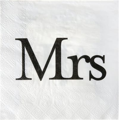 Santex Mrs servetten - 16.5 x 16.5cm - 20 stuks