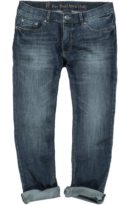 JP 1880 - Heren - Jeans FLEXNAMIC® buikfitcontrastnaden 5-pocket straight fit - Blauw denim - Maat 54