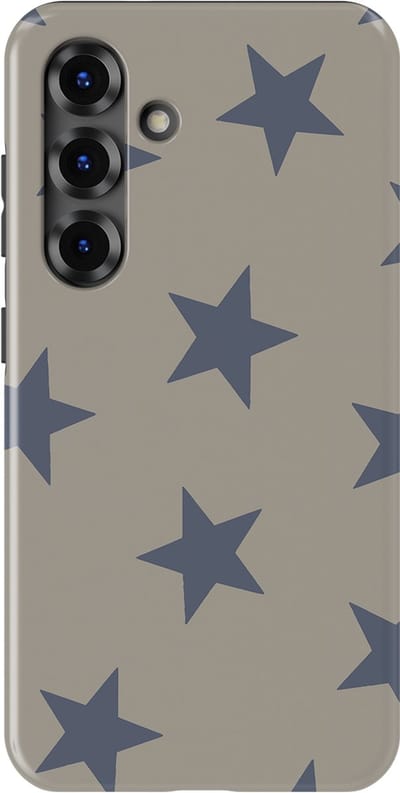 DripCase Hoesje Samsung Galaxy S25 FE | Sterren Design | Magnetisch Opladen | 2-in-1 Ontwerp | Stars Backcover Slate Sky
