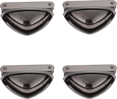 Set van 4 metalen sluitingen voor portemonnees, duimdruksloten voor leren tassen en handgemaakte accessoires, ideaal voor DIY projecten en handwerk