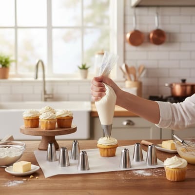 Dailygoods- Spuitmond Professionele Set - 10 Stuks Roestvrij Staal - Decoratiegereedschap - Voor Bloemen/Sterren/Randen - Cadeaus voor Bakkers - Veelzijdig Gebruik - Piping Tips