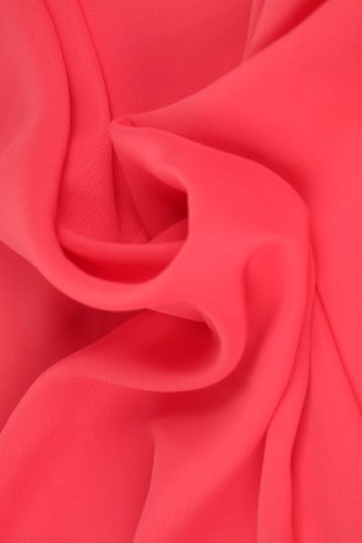 15 meter chiffon stof - Koraalroze - 100% polyester