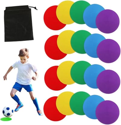 Markeer Schijven - Agility Dots - Sport Training - Antislip Materiaal - 10 cm Diameter - Veelkleurig