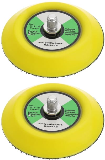 Dailygoods- Polijstpad 75mm - 2 Stuks - M8 Draad - 12000 RPM - Fluweel Ondersteund - Professionele Schuurtoepassingen - Schuurschijf