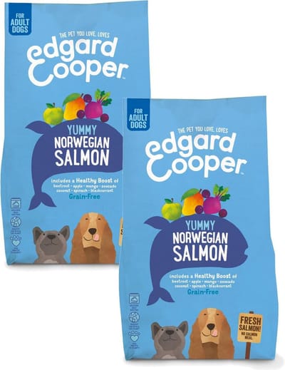 Edgard & Cooper Yummy Norwegian Salmon Adult Zalm&Rode Biet&Appel - Hondenvoer - 2 x 2.5 kg