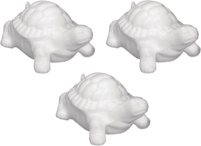 Piepschuim dieren - 3x stuks - schildpad - 12 cm - DIY - schildpadden - Hobby dieren vormen - Knutselen materialen