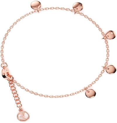 Elysian Armband Dames - Sterling Zilver 925 - 18K Rosé Goud verguld - Luxe geschenkdoos - 16 + 4 cm