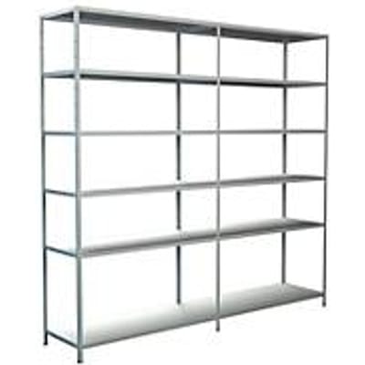 Legborden zonder grendels, H 2300 x B 2400 x D 500 mm, wit