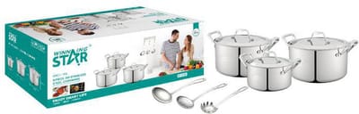 Winning Star St-5100 3-delige Kookset - 2x Kookpot 1x Soeppot - 3x Keukengerei