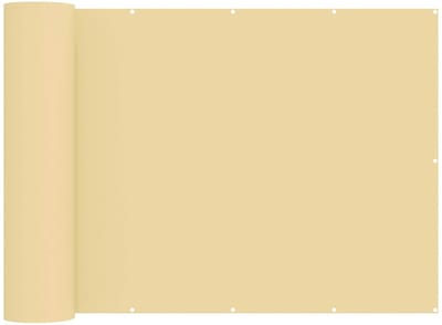 vidaXL - Balkon - Privacy - Scherm - 150 - x - 500 - cm - Stof - met - PU-coating - Zand