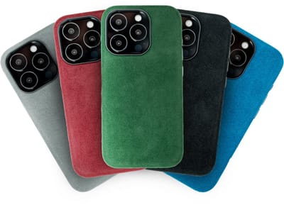 Veltrixx Apple iPhone 13 Pro Max – Hoesje voor mobiele telefoon – Alcantara case – MagSafe & Shockproof Bescherming – Emerald Green