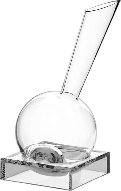 Italesse Decanteerkaraf Vinocchio - Mondgeblazen Design - Transparante Voet - Perfect voor Grootse Wijnen