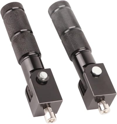 Vouwbare 90 Graden Motor Voetpedalen van Aluminium, Universele 8 mm Rond Folding Pedals voor Verbeterde Grip en Comfort