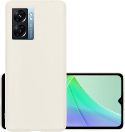 Hoesje - Geschikt voor OPPO A77 - Sterk & Shockproof - Hoes Cover - Siliconen Case - Wit