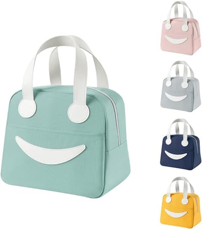 1 stuks mini geïsoleerde lunchtas - Opbergtas voor buiten/picknick - Draagbare ijszak - 1 stuk (groen)