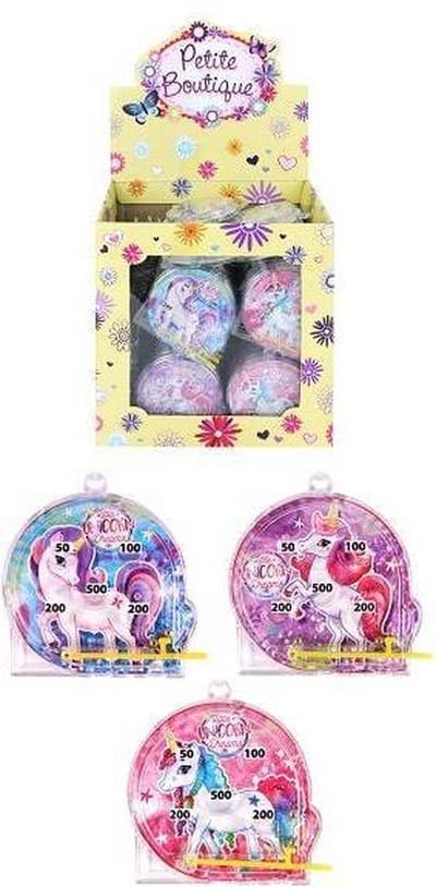 108 stuks - Flipperspel Model Unicorn - Eenhoorn - In Traktatiebox - Uitdeelcadeautjes - Grabbelton - Traktatie kinderen - Meisjes