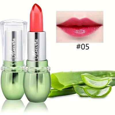 Hydraterende Aloë Vera Jelly Kleurveranderende Lippenstift Langdurige Voedende Lippenbalsem Zachte Magische Temperatuur Kleurverandering Lipgloss