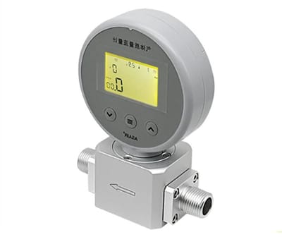 Digitale Massastroommeter - Gasstroommeter - Luchtstroom Meten - Nauwkeurig Digitaal Display - 0-200L/min - Zilverkleurig