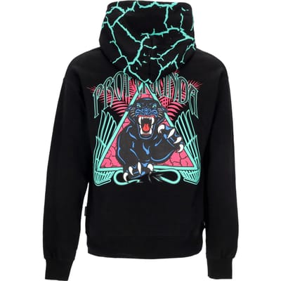 Lichtgewicht herensweatshirt met capuchon Triangle Panther Hoodie zwart