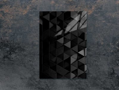 TMK ArtDeko - Snijplank - Gehard Glas - 35x52 cm - Zwart