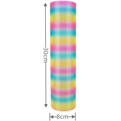Uitbreidende Regenboog Cirkel Leuke Magische Speelgoed Vroege Ontwikkeling Onderwijs Opvouwbaar Plastic Veerveren Rol Kinderen Creatieve Ontleding