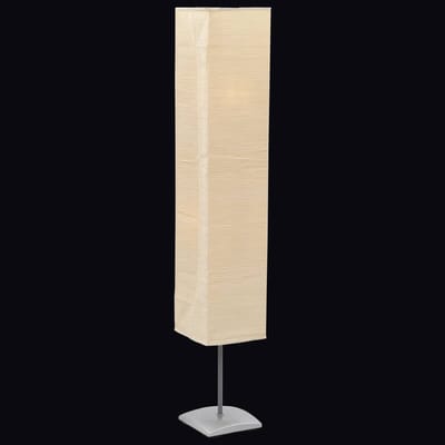 VidaXL Vloerlamp met Papieren Lampenkap - 135 cm, Crème